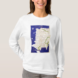 T-shirt Carte de l'Espagne et du Portugal, de 'Geographia