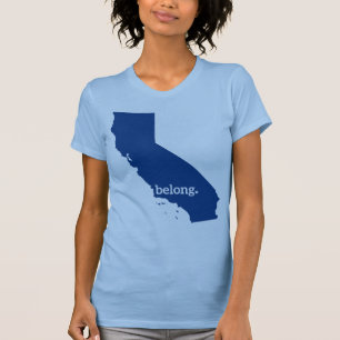 T-shirt Carte de l'État de Californie Belong