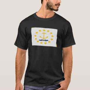 T-shirt CARTE DE L'ÉTAT DE DAKOTA NORD RHODE ISLAND ROots