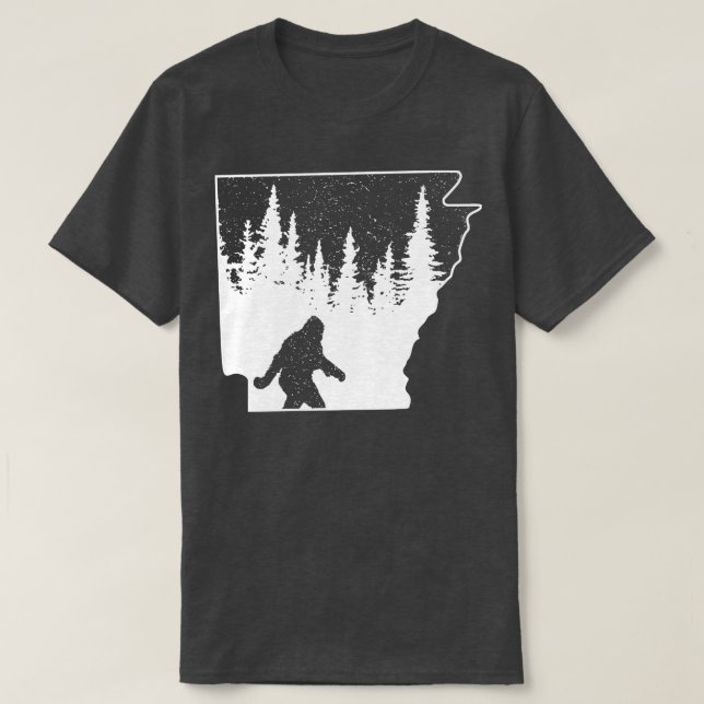 T-shirt Carte de l'État de l'Arkansas (Design devant)