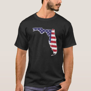 T-shirt Carte de l'état déprimé de l'Amérique des citoyens