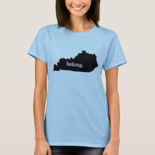 T-shirt Carte de l'État du Kentucky Belong