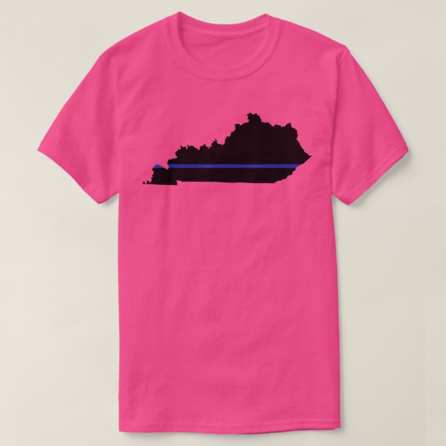T-shirt Carte de l'État du Kentucky Police Police Enforcem (Design devant)