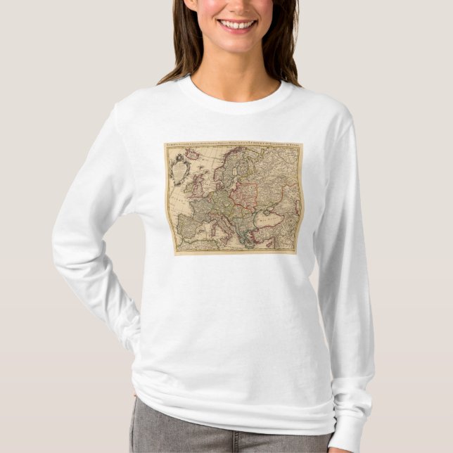 T-shirt Carte de l'Europe (Devant)