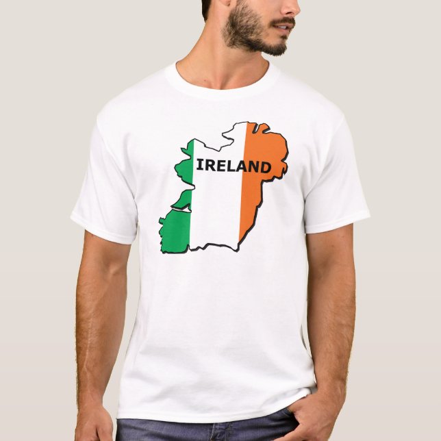 T-shirt Carte de l'Irlande (Devant)