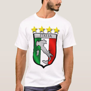 T-shirt carte de l'Italie de drapeau de l'Italie de