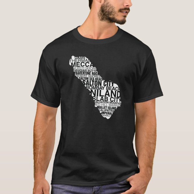 T-shirt Carte de mot de mer de Salton : Foncé (Devant)