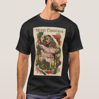 T-shirt Carte de Noël rétro Gay Pride cadeau