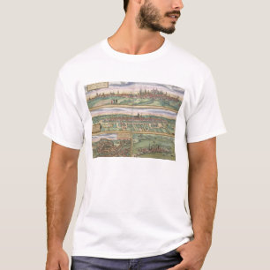 T-shirt Carte de Nuremberg, d'Ulm, et de Saltzburg, de