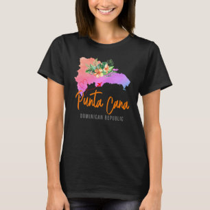 T-shirt Carte de Punta Cana pour un voyage en famille entr