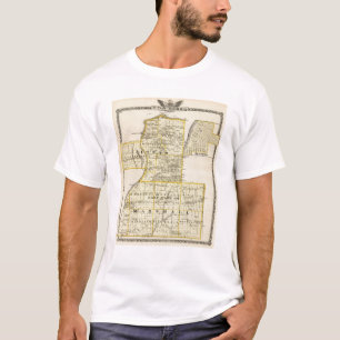 T-shirt Carte de Putnam et partie est de comtés de