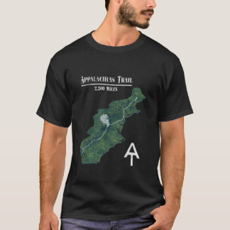 T-shirt Carte de randonnée du sentier des Appalaches