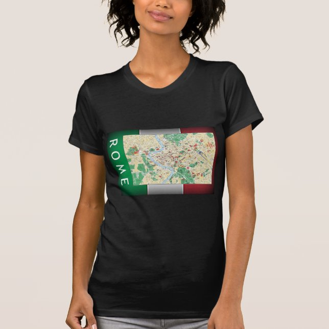 T-shirt Carte de Rome (Devant)