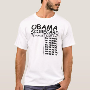 T-shirt Carte de score d'Obama