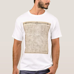 T-shirt Carte de section de T15S R27E Tulare County