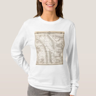 T-shirt Carte de section de T16S R27E Tulare County