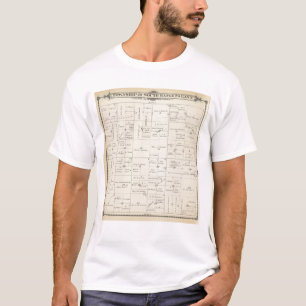 T-shirt Carte de section de T22S R24E Tulare County