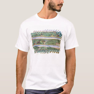 T-shirt Carte de Séville, de Cadix, et de Malaga, de