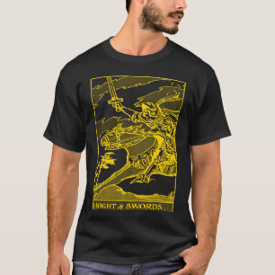 T-SHIRT CARTE DE TAROT ANCIENNE CHEVALIER D'ÉPÉES