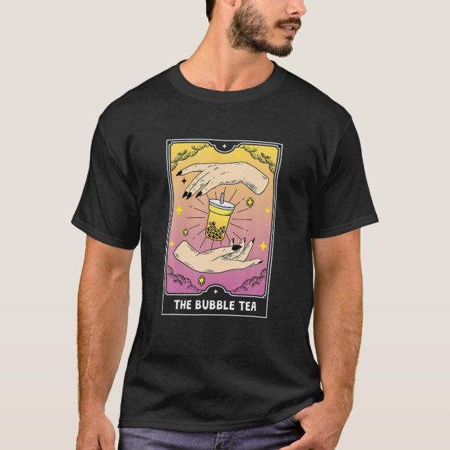 T-shirt Carte de Tarot au thé bulle (Devant)