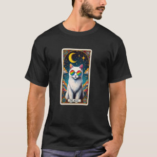 T-shirt Carte de tarot de chat allié drôle Lunettes de sol