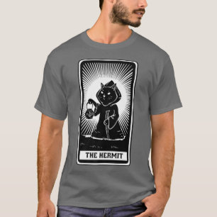 T-shirt Carte de tarot de chats Hermit 