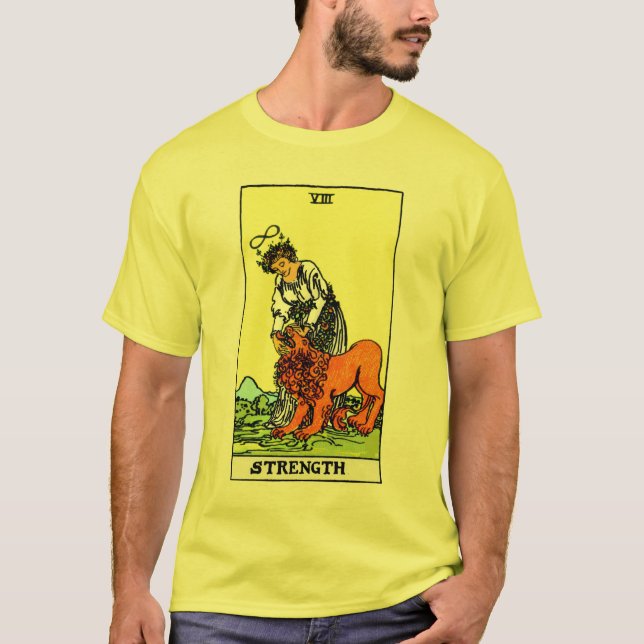 T-shirt Carte de tarot de force (Devant)