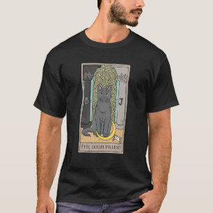T-shirt Carte de Tarot du Grand Prêtre Chat pour un Lecteu