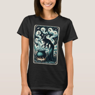 T-shirt Carte de Tarot Gothique Supernaturelle Ghost Cauld