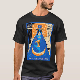 T-shirt Carte de Tarot Grande Prêtresse Occultisme Prêtres
