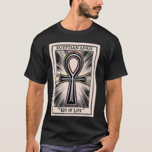 T-shirt Carte de Tarot Kémetique Ankh Clé Egypte Ancienne