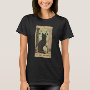 T-shirt Carte de tarot La Grande Prêtresse Et Chat Graphiq