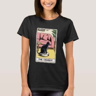 T-shirt Carte de Tarot Le Chariot Chat Aspirateur Robot Fu