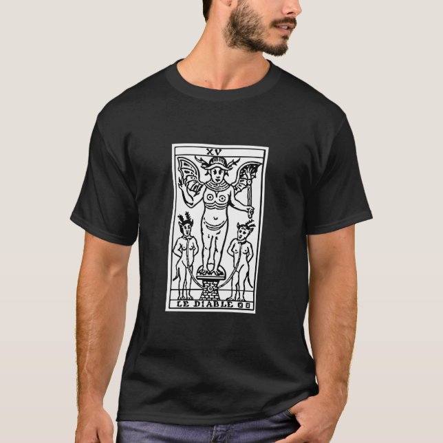 T-shirt Carte de tarot : Le diable (Devant)