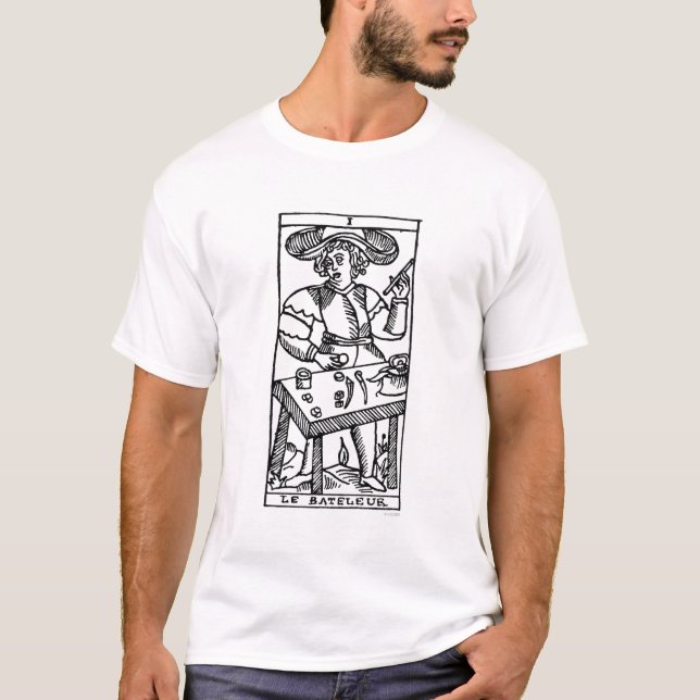 T-shirt Carte de tarot : Le jongleur (Devant)