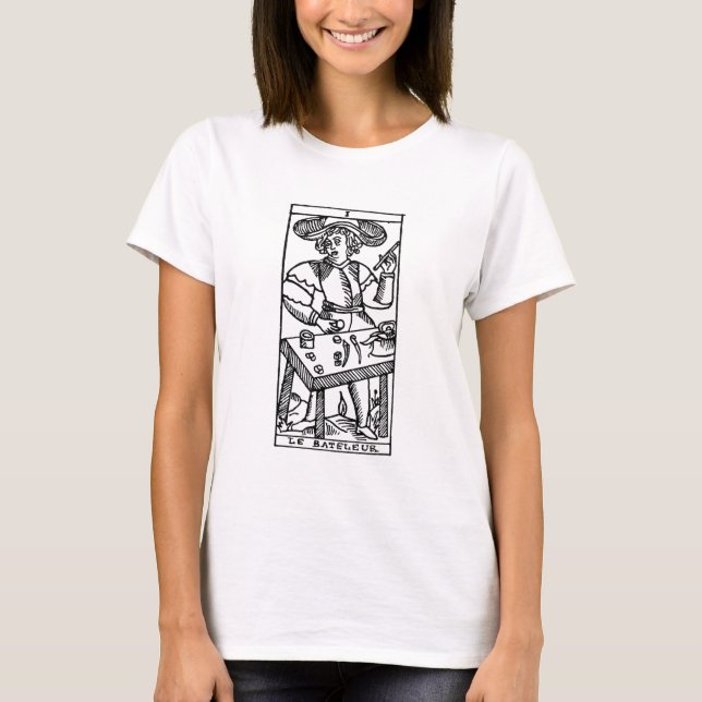 T-shirt Carte de tarot : Le jongleur (Devant)