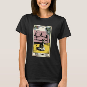 T-shirt Carte de tarot L'Impératrice Chat sur aspirateur r