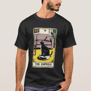 T-shirt Carte de tarot l'Impératrice Chat sur aspirateur r