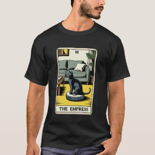 T-shirt Carte de tarot l'Impératrice Chat sur aspirateur r