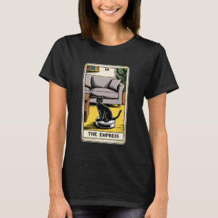 T-shirt Carte de tarot l'Impératrice Chat sur aspirateur r