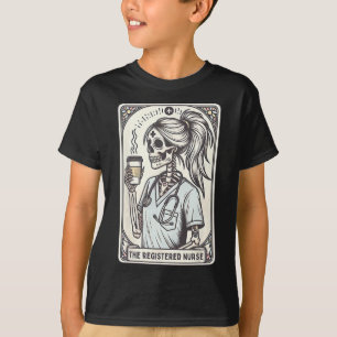 T-shirt Carte de tarte de l'infirmière inscrite Skeleton R