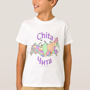 T-shirt Carte de Tchita Russie