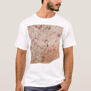 T-shirt Carte de Vieux Monde de Piri Reis