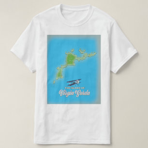 T-shirt Carte de Virgin Gorda