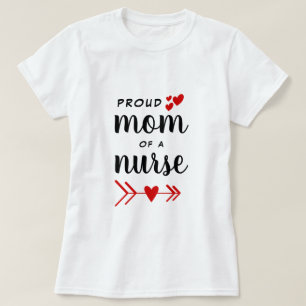 T-shirt Carte de visite d'infirmière Fière maman d'une i