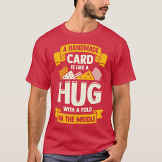 T-shirt Carte De Voeux Fabriquant Une Plaque Fabriquée À L