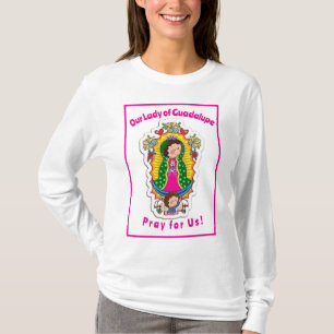 T-shirt Carte de voeux pliée Notre-Dame de Guadalupe