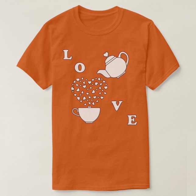 T-shirt Carte de voeux Valentinex27s Jour Coeurs de tasse  (Design devant)