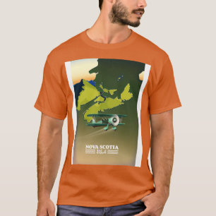 T-shirt Carte de voyage de la Nouvelle-Écosse