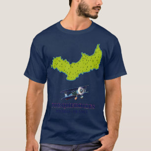 T-shirt Carte de voyage des îles de Porquerolles France